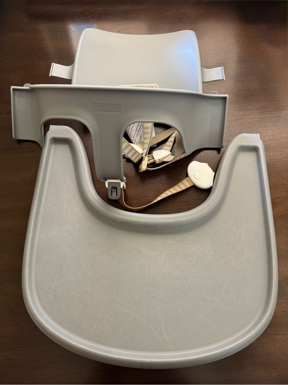 Stokke Tripp Trapp Baby Set + Tray, Storm Grey